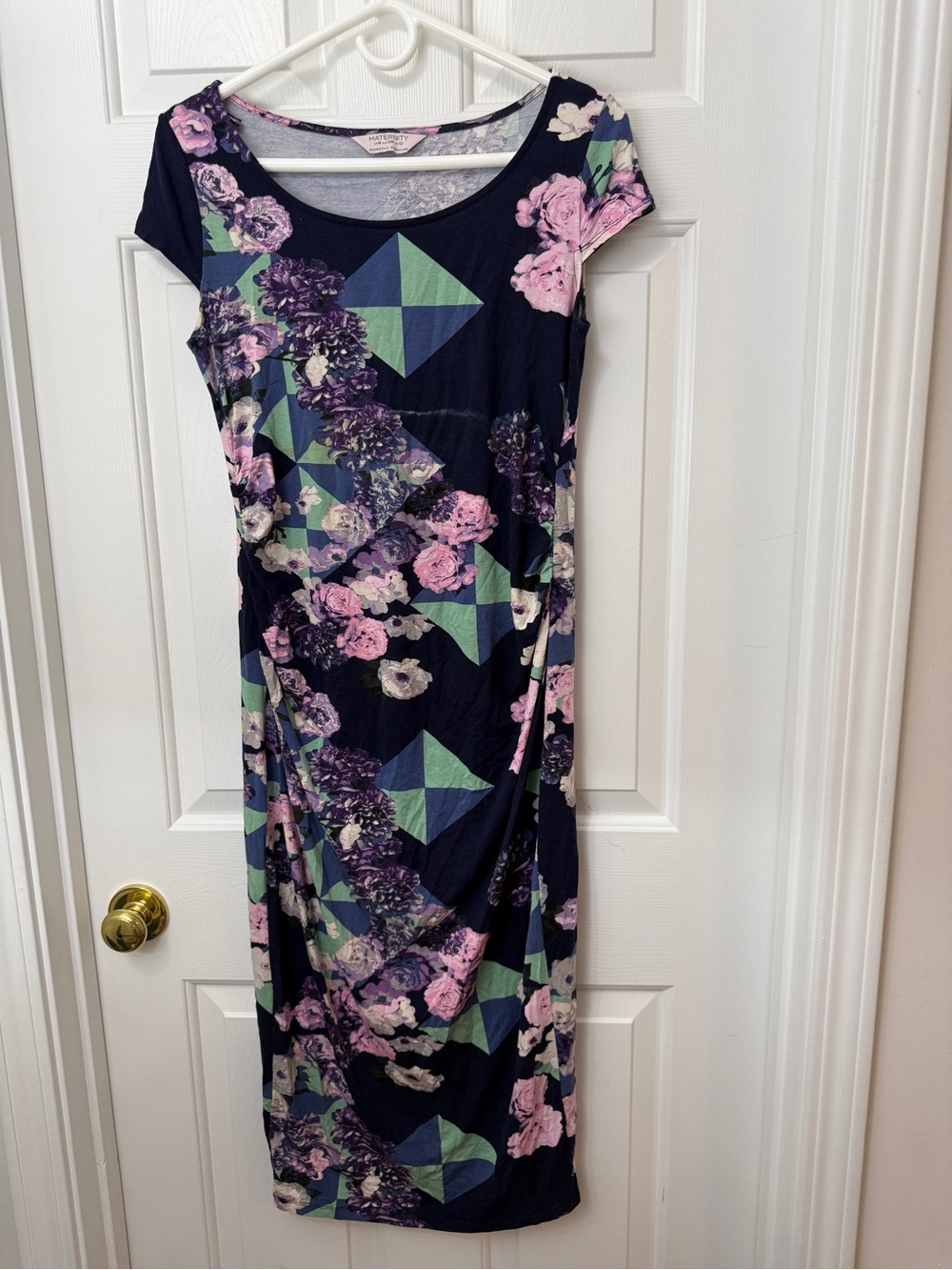 Dorothy Perkins Navy Floral & Geometric Midi Dress